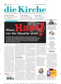 Titelbild der Ausgabe 19/2026 von Die Kirche. Diese Zeitschrift und viele weitere Kunstmagazine und Kulturmagazine als Abo oder epaper bei United Kiosk online kaufen.