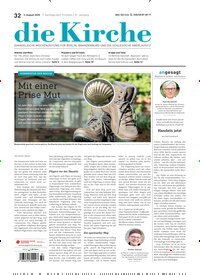 Titelbild der Ausgabe 32/2025 von Die Kirche. Diese Zeitschrift und viele weitere Kunstmagazine und Kulturmagazine als Abo oder epaper bei United Kiosk online kaufen.