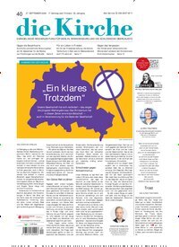 Titelbild der Ausgabe 40/2026 von Die Kirche. Diese Zeitschrift und viele weitere Kunstmagazine und Kulturmagazine als Abo oder epaper bei United Kiosk online kaufen.