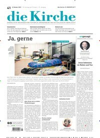 Titelbild der Ausgabe 41/2023 von Die Kirche. Diese Zeitschrift und viele weitere Kunstmagazine und Kulturmagazine als Abo oder epaper bei United Kiosk online kaufen.