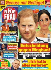Titelbild der Ausgabe 39/2025 von Die neue Frau. Diese Zeitschrift und viele weitere Frauenzeitschriften als Abo oder epaper bei United Kiosk online kaufen.