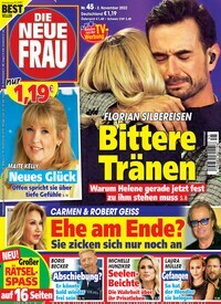 Titelbild der Ausgabe 45/2022 von Die neue Frau. Diese Zeitschrift und viele weitere Frauenzeitschriften als Abo oder epaper bei United Kiosk online kaufen.