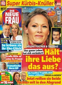 Titelbild der Ausgabe 45/2025 von Die neue Frau. Diese Zeitschrift und viele weitere Frauenzeitschriften als Abo oder epaper bei United Kiosk online kaufen.