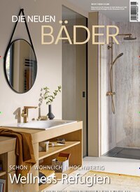 Titelbild der Ausgabe 1/2025 von Die neuen Bäder. Diese Zeitschrift und viele weitere Gartenzeitschriften und Wohnzeitschriften als Abo oder epaper bei United Kiosk online kaufen.