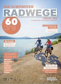 Titelbild der Ausgabe 1/2024 von Die schönsten Radwege. Diese Zeitschrift und viele weitere Reisemagazine, Freizeitmagazine und Wissensmagazine als Abo oder epaper bei United Kiosk online kaufen.