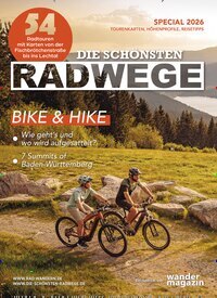 Titelbild der Ausgabe 1/2026 von Die schönsten Radwege. Diese Zeitschrift und viele weitere Reisemagazine, Freizeitmagazine und Wissensmagazine als Abo oder epaper bei United Kiosk online kaufen.