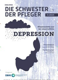 Titelbild der Ausgabe 3/2023 von Die Schwester / Der Pfleger. Diese Zeitschrift und viele weitere Pflegezeitschriften und medizinische Fachzeitschriften als Abo oder epaper bei United Kiosk online kaufen.