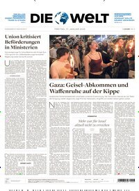 Titelbild der Ausgabe 12/2025 von Die Welt Gesamtausgabe. Diese Zeitschrift und viele weitere Zeitungsabos als Abo oder epaper bei United Kiosk online kaufen.
