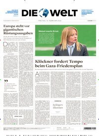 Titelbild der Ausgabe 31/2026 von Die Welt Gesamtausgabe. Diese Zeitschrift und viele weitere Zeitungsabos als Abo oder epaper bei United Kiosk online kaufen.