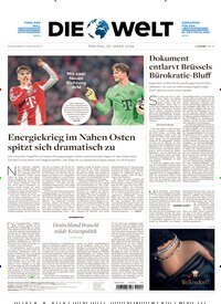 Titelbild der Ausgabe 56/2026 von Die Welt Gesamtausgabe. Diese Zeitschrift und viele weitere Zeitungsabos als Abo oder epaper bei United Kiosk online kaufen.