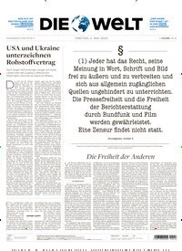 Titelbild der Ausgabe 84/2025 von Die Welt Gesamtausgabe. Diese Zeitschrift und viele weitere Zeitungsabos als Abo oder epaper bei United Kiosk online kaufen.