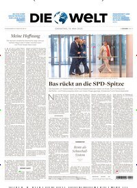 Titelbild der Ausgabe 91/2025 von Die Welt Gesamtausgabe. Diese Zeitschrift und viele weitere Zeitungsabos als Abo oder epaper bei United Kiosk online kaufen.
