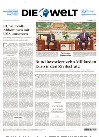 Titelbild der Ausgabe 96/2026 von Die Welt Gesamtausgabe. Diese Zeitschrift und viele weitere Zeitungsabos als Abo oder epaper bei United Kiosk online kaufen.