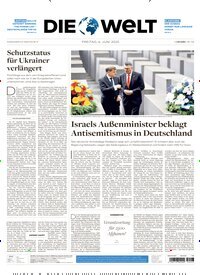 Titelbild der Ausgabe 108/2025 von Die Welt Gesamtausgabe. Diese Zeitschrift und viele weitere Zeitungsabos als Abo oder epaper bei United Kiosk online kaufen.