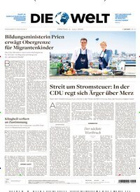 Titelbild der Ausgabe 127/2025 von Die Welt Gesamtausgabe. Diese Zeitschrift und viele weitere Zeitungsabos als Abo oder epaper bei United Kiosk online kaufen.