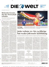 Titelbild der Ausgabe 158/2026 von Die Welt Gesamtausgabe. Diese Zeitschrift und viele weitere Zeitungsabos als Abo oder epaper bei United Kiosk online kaufen.