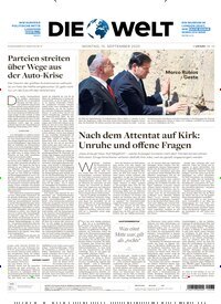 Titelbild der Ausgabe 177/2025 von Die Welt Gesamtausgabe. Diese Zeitschrift und viele weitere Zeitungsabos als Abo oder epaper bei United Kiosk online kaufen.