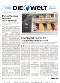 Titelbild der Ausgabe 188/2026 von Die Welt Gesamtausgabe. Diese Zeitschrift und viele weitere Zeitungsabos als Abo oder epaper bei United Kiosk online kaufen.