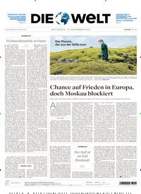 Titelbild der Ausgabe 243/2025 von Die Welt Gesamtausgabe. Diese Zeitschrift und viele weitere Zeitungsabos als Abo oder epaper bei United Kiosk online kaufen.