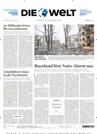 Titelbild der Ausgabe 245/2025 von Die Welt Gesamtausgabe. Diese Zeitschrift und viele weitere Zeitungsabos als Abo oder epaper bei United Kiosk online kaufen.
