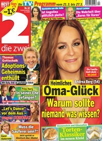 Titelbild der Ausgabe 12/2020 von die zwei. Diese Zeitschrift und viele weitere Programmzeitschriften als Abo oder epaper bei United Kiosk online kaufen.