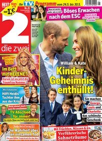 Titelbild der Ausgabe 21/2025 von die zwei. Diese Zeitschrift und viele weitere Programmzeitschriften als Abo oder epaper bei United Kiosk online kaufen.