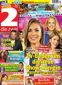 Titelbild der Ausgabe 21/2026 von die zwei. Diese Zeitschrift und viele weitere Programmzeitschriften als Abo oder epaper bei United Kiosk online kaufen.