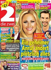 Titelbild der Ausgabe 22/2019 von die zwei. Diese Zeitschrift und viele weitere Programmzeitschriften als Abo oder epaper bei United Kiosk online kaufen.