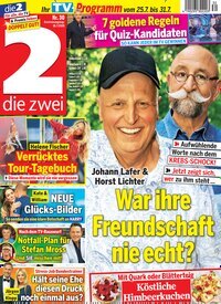 Titelbild der Ausgabe 30/2026 von die zwei. Diese Zeitschrift und viele weitere Programmzeitschriften als Abo oder epaper bei United Kiosk online kaufen.
