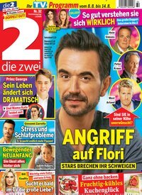 Titelbild der Ausgabe 32/2026 von die zwei. Diese Zeitschrift und viele weitere Programmzeitschriften als Abo oder epaper bei United Kiosk online kaufen.
