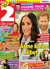 Titelbild der Ausgabe 44/2022 von die zwei. Diese Zeitschrift und viele weitere Programmzeitschriften als Abo oder epaper bei United Kiosk online kaufen.
