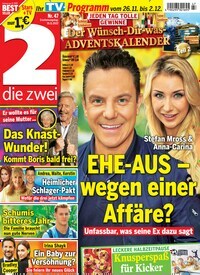 Titelbild der Ausgabe 47/2022 von die zwei. Diese Zeitschrift und viele weitere Programmzeitschriften als Abo oder epaper bei United Kiosk online kaufen.