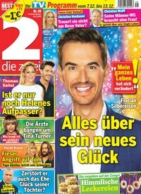 Titelbild der Ausgabe 49/2019 von die zwei. Diese Zeitschrift und viele weitere Programmzeitschriften als Abo oder epaper bei United Kiosk online kaufen.