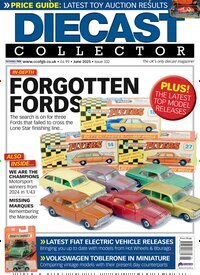 Titelbild der Ausgabe 6/2025 von Diecast Collector. Diese Zeitschrift und viele weitere Computerzeitschriften, Tabletmagazine und Smartphonemagazine als Abo oder epaper bei United Kiosk online kaufen.