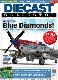 Titelbild der Ausgabe 9/2025 von Diecast Collector. Diese Zeitschrift und viele weitere Computerzeitschriften, Tabletmagazine und Smartphonemagazine als Abo oder epaper bei United Kiosk online kaufen.