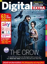 Titelbild der Ausgabe 21/2025 von Digital EXTRA. Diese Zeitschrift und viele weitere Programmzeitschriften als Abo oder epaper bei United Kiosk online kaufen.