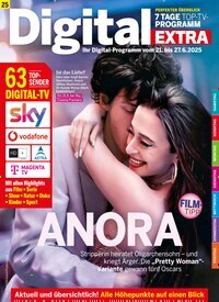 Titelbild der Ausgabe 25/2025 von Digital EXTRA. Diese Zeitschrift und viele weitere Programmzeitschriften als Abo oder epaper bei United Kiosk online kaufen.