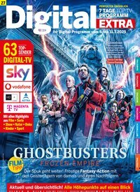 Titelbild der Ausgabe 27/2025 von Digital EXTRA. Diese Zeitschrift und viele weitere Programmzeitschriften als Abo oder epaper bei United Kiosk online kaufen.