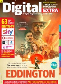 Titelbild der Ausgabe 33/2026 von Digital EXTRA. Diese Zeitschrift und viele weitere Programmzeitschriften als Abo oder epaper bei United Kiosk online kaufen.