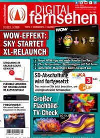 Titelbild der Ausgabe 5/2025 von Digital Fernsehen. Diese Zeitschrift und viele weitere Audiomagazine, Filmmagazine und Fotozeitschriften als Abo oder epaper bei United Kiosk online kaufen.