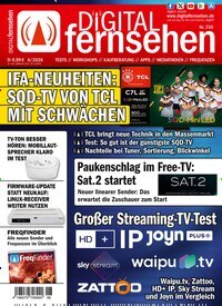 Titelbild der Ausgabe 6/2026 von Digital Fernsehen. Diese Zeitschrift und viele weitere Audiomagazine, Filmmagazine und Fotozeitschriften als Abo oder epaper bei United Kiosk online kaufen.