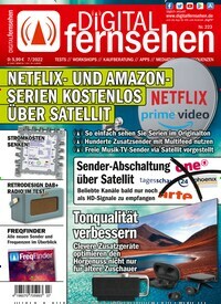 Titelbild der Ausgabe 7/2022 von Digital Fernsehen. Diese Zeitschrift und viele weitere Audiomagazine, Filmmagazine und Fotozeitschriften als Abo oder epaper bei United Kiosk online kaufen.