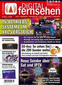Titelbild der Ausgabe 7/2025 von Digital Fernsehen. Diese Zeitschrift und viele weitere Audiomagazine, Filmmagazine und Fotozeitschriften als Abo oder epaper bei United Kiosk online kaufen.