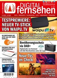Titelbild der Ausgabe 8/2025 von Digital Fernsehen. Diese Zeitschrift und viele weitere Audiomagazine, Filmmagazine und Fotozeitschriften als Abo oder epaper bei United Kiosk online kaufen.