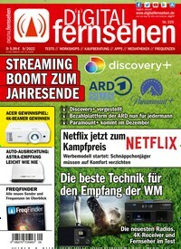 Titelbild der Ausgabe 9/2022 von Digital Fernsehen. Diese Zeitschrift und viele weitere Audiomagazine, Filmmagazine und Fotozeitschriften als Abo oder epaper bei United Kiosk online kaufen.