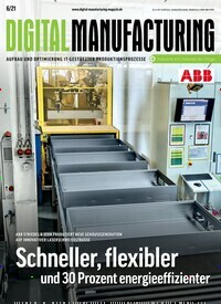 Titelbild der Ausgabe 6/2021 von Digital Manufacturing. Diese Zeitschrift und viele weitere Industriemagazine und Handwerkmagazine als Abo oder epaper bei United Kiosk online kaufen.