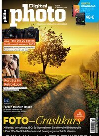 Titelbild der Ausgabe 10/2025 von DigitalPHOTO. Diese Zeitschrift und viele weitere Audiomagazine, Filmmagazine und Fotozeitschriften als Abo oder epaper bei United Kiosk online kaufen.