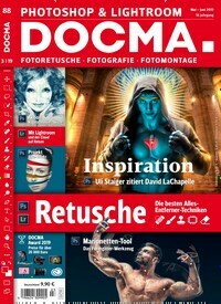 Titelbild der Ausgabe 3/2019 von DOCMA. Diese Zeitschrift und viele weitere Audiomagazine, Filmmagazine und Fotozeitschriften als Abo oder epaper bei United Kiosk online kaufen.