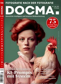 Titelbild der Ausgabe 3/2023 von DOCMA. Diese Zeitschrift und viele weitere Audiomagazine, Filmmagazine und Fotozeitschriften als Abo oder epaper bei United Kiosk online kaufen.