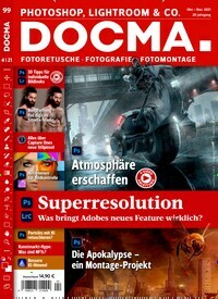 Titelbild der Ausgabe 4/2021 von DOCMA. Diese Zeitschrift und viele weitere Audiomagazine, Filmmagazine und Fotozeitschriften als Abo oder epaper bei United Kiosk online kaufen.